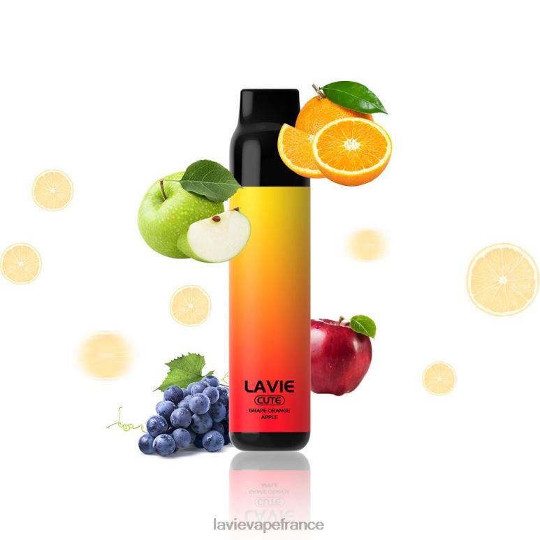LAVIE BAR 3000 bouffées raisin orange pomme R6JZB288 - Lavie Puffs