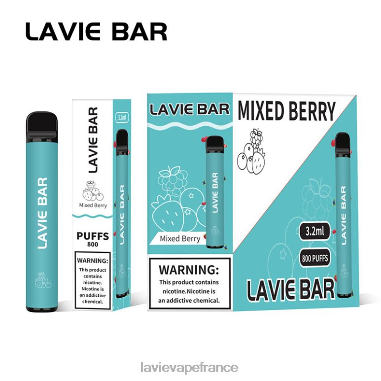 LAVIE BAR 800 bouffées baies mélangées R6JZB316 - Lavie Vape Review