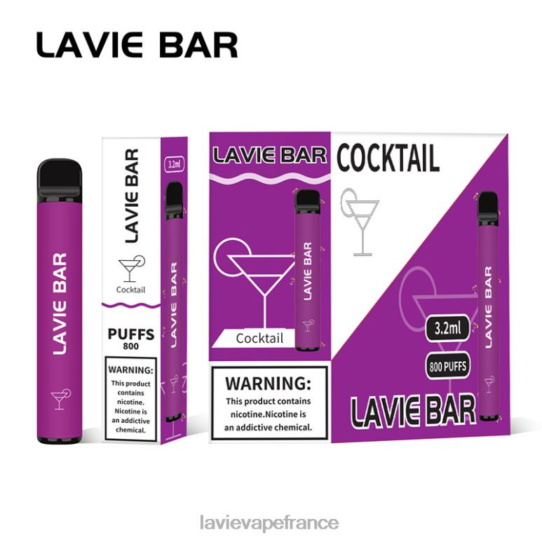 LAVIE BAR 800 bouffées cocktail R6JZB312 - Lavie Puffs