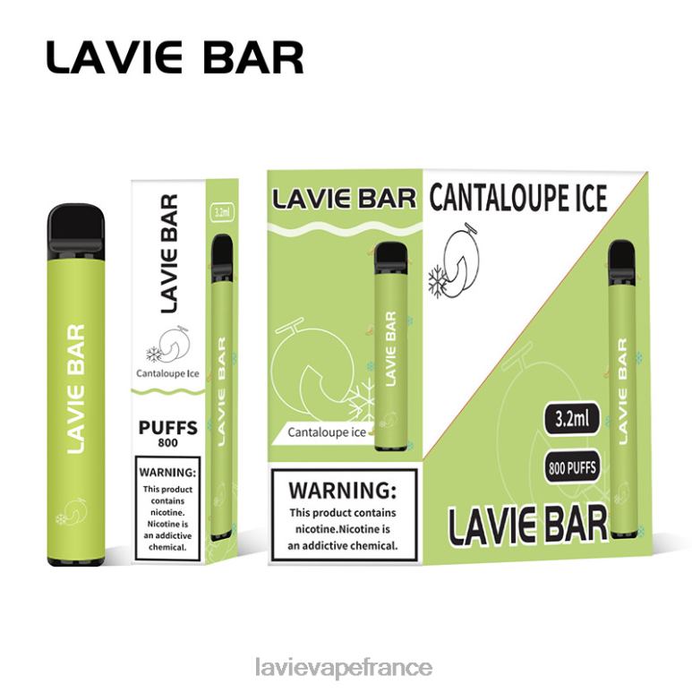 LAVIE BAR 800 bouffées glace au cantaloup R6JZB317 - Lavie Vape Prix