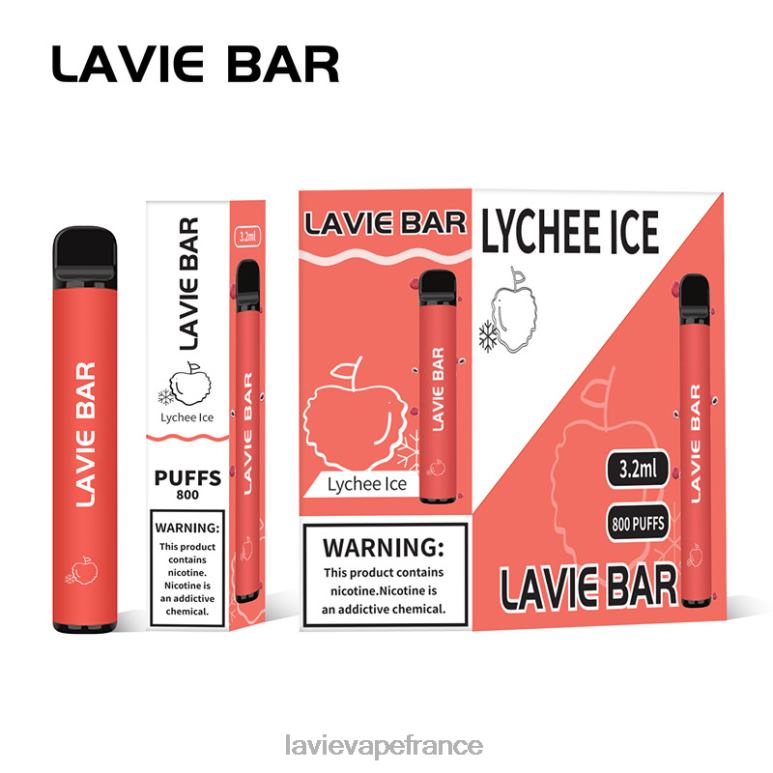 LAVIE BAR 800 bouffées glace au litchi R6JZB313 - Lavie Vape France