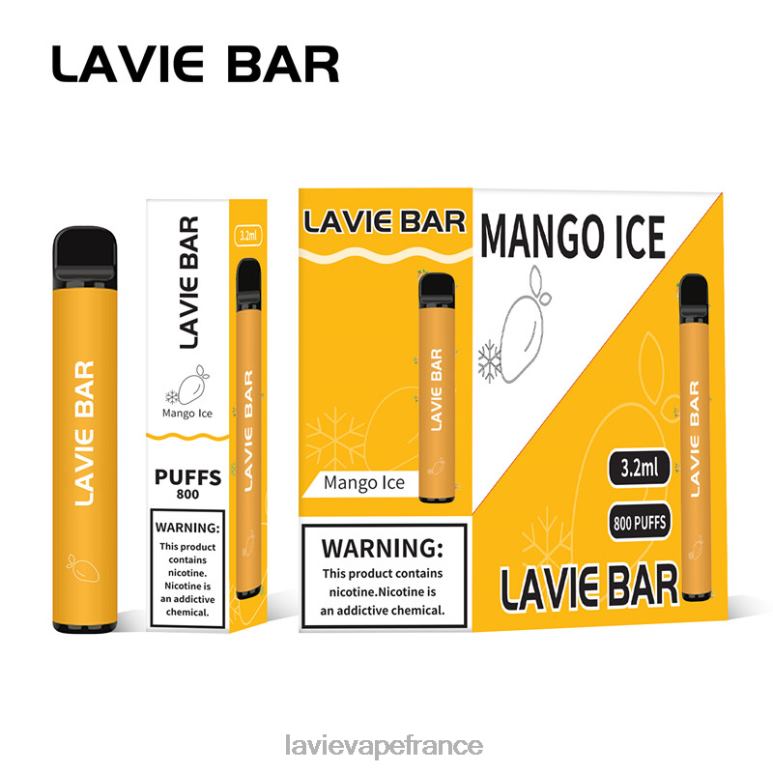 LAVIE BAR 800 bouffées glace à la mangue R6JZB309 - Lavie Vape Prix
