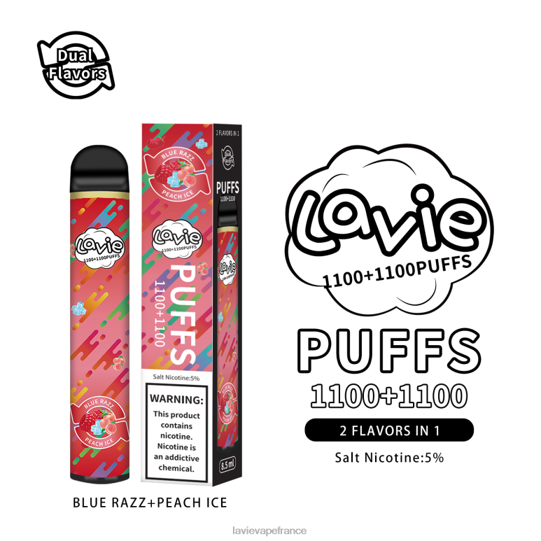 LAVIE BAR Switch 2200 bouffées glace bleue/pêche R6JZB298 - Lavie Vape Reddit