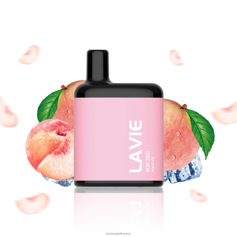 LAVIE BOX 3500 bouffées glace à la pêche R6JZB209 - Lavie Vape France
