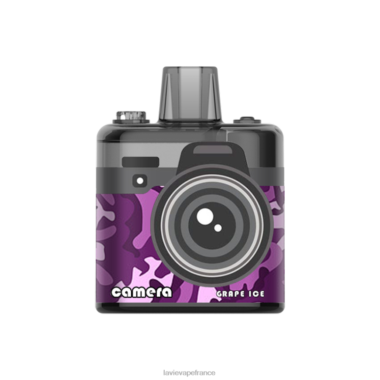 LAVIE Camera 8000 bouffées glace aux raisins R6JZB172 - Lavie Vape Review
