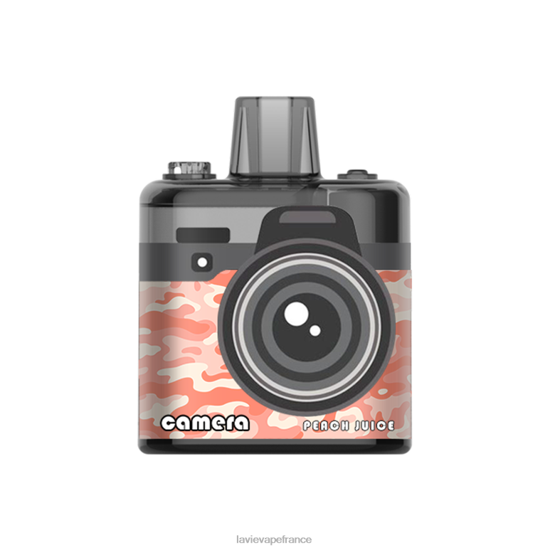 LAVIE Camera 8000 bouffées jus de pêche R6JZB174 - Lavie Vape Avis