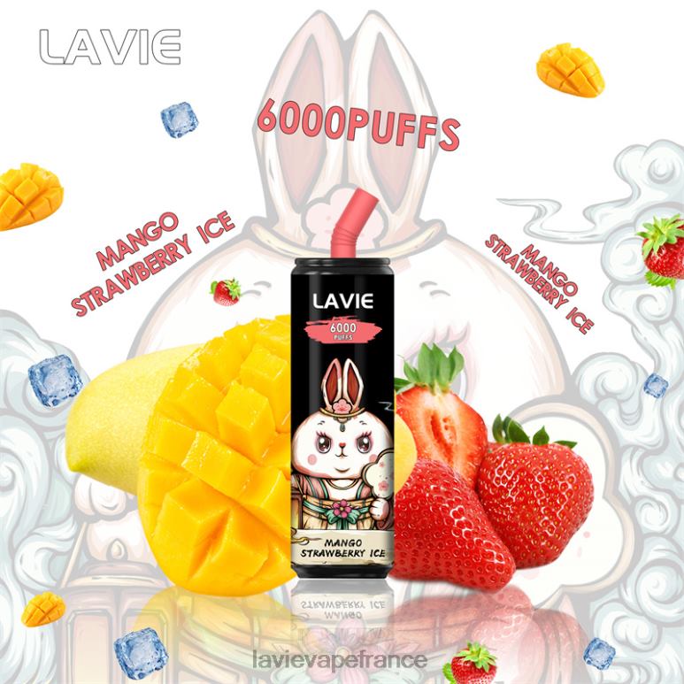 LAVIE Coke BAR 6000 bouffées glace à la mangue et aux fraises R6JZB273 - Lavie Vape France