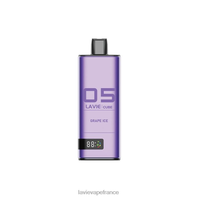 LAVIE Cube 20000 bouffées glace aux raisins R6JZB39 - Lavie Vape Magasin