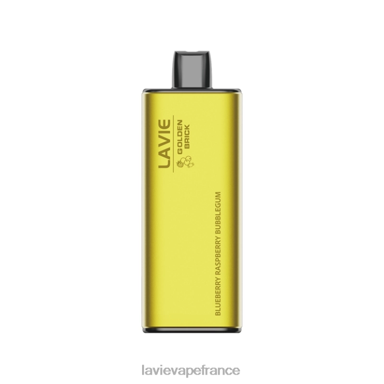 LAVIE GOLDEN BRICK 10000 bouffées bubblegum myrtille-framboise R6JZB55 - Lavie Vape Magasin