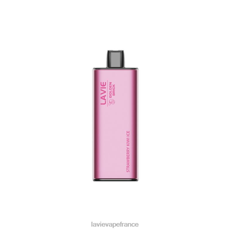 LAVIE GOLDEN BRICK 10000 bouffées glace fraise kiwi R6JZB65 - Lavie Vape France