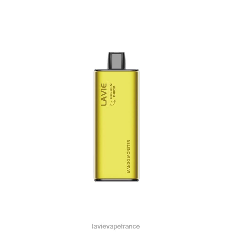LAVIE GOLDEN BRICK 10000 bouffées monstre mangue R6JZB61 - Lavie Vape Prix