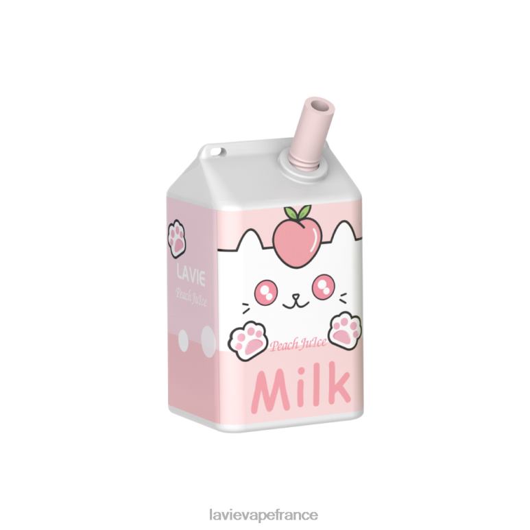 LAVIE MILK 7000 bouffées jus de pêche R6JZB179 - Lavie Vape Price