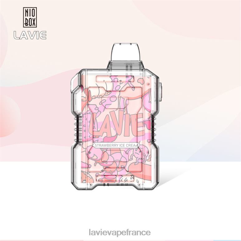 LAVIE NIO BOX 9000 bouffées glace à la fraise R6JZB196 - Lavie Vape Review