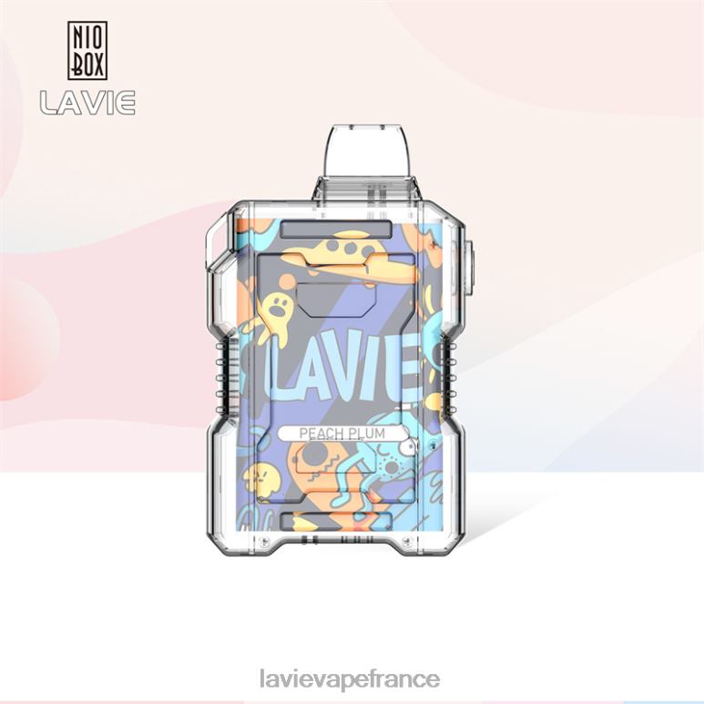 LAVIE NIO BOX 9000 bouffées pêche prune R6JZB198 - Lavie Vape Avis