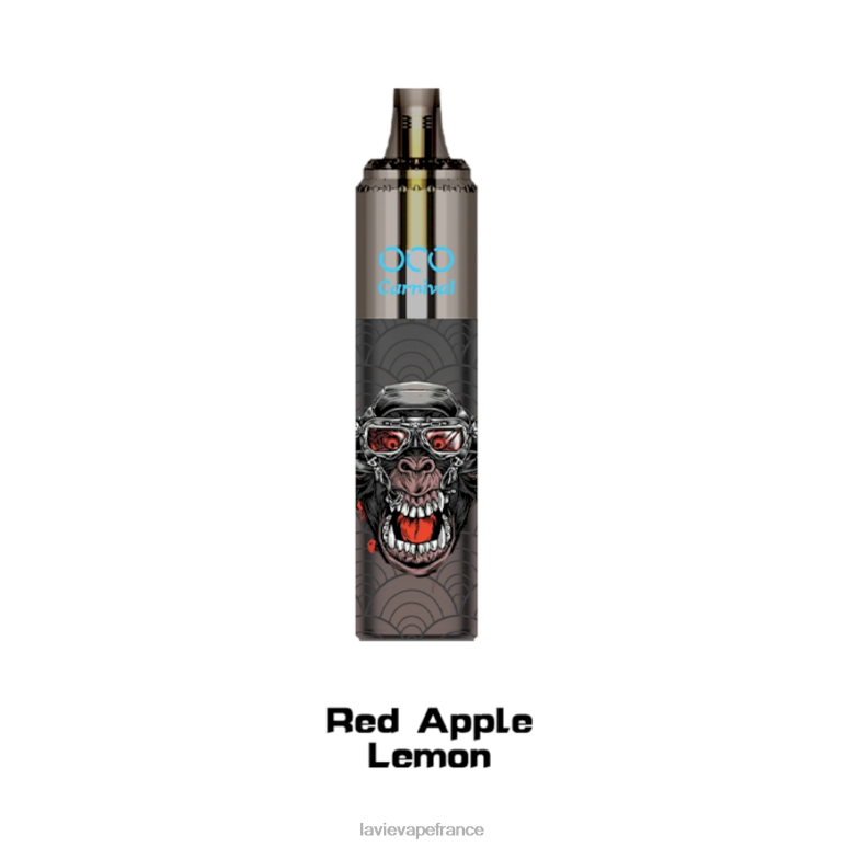 LAVIE OCO carnaval 10000 bouffées citron pomme rouge R6JZB356 - Lavie Vape Review
