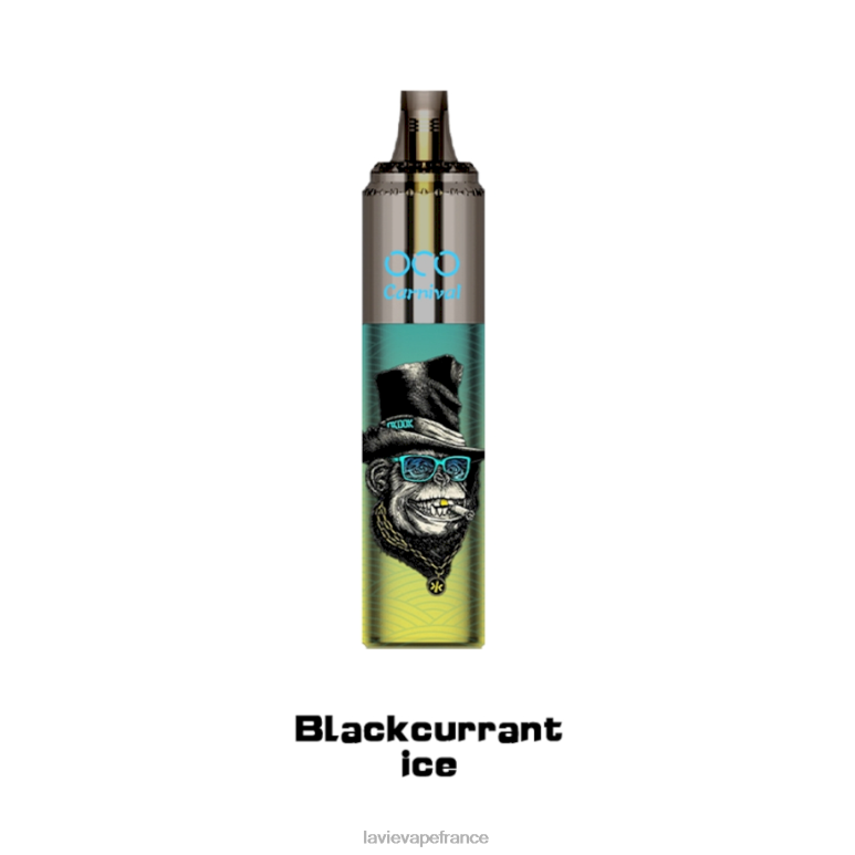 LAVIE OCO carnaval 10000 bouffées glace au cassis R6JZB348 - Lavie Vape Review