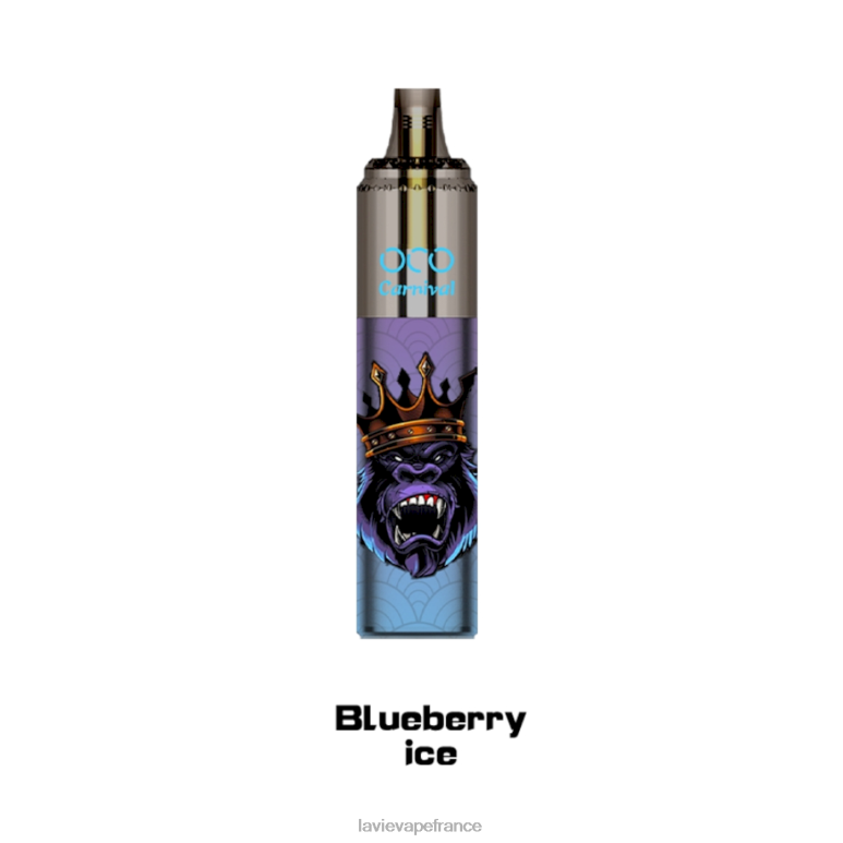 LAVIE OCO carnaval 10000 bouffées glace aux myrtilles R6JZB349 - Lavie Vape Prix