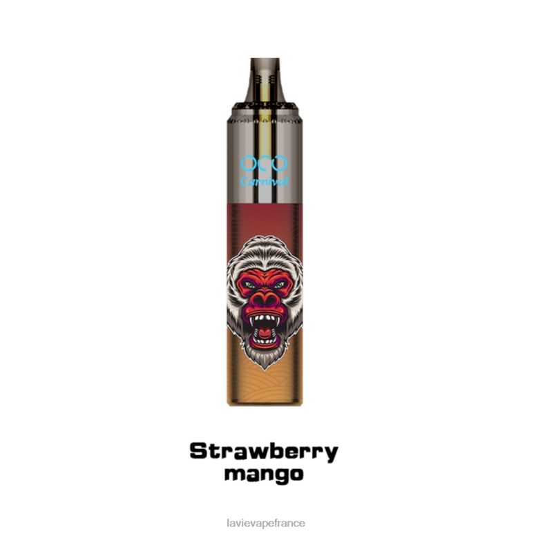 LAVIE OCO carnaval 10000 bouffées mangue fraise R6JZB357 - Lavie Vape Prix