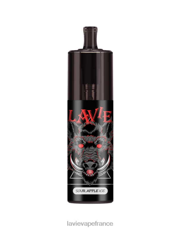LAVIE COLOUR BAR Contrôle du débit d'air 10 000 bouffées glace à la pomme aigre R6JZB329 - Lavie Vape France