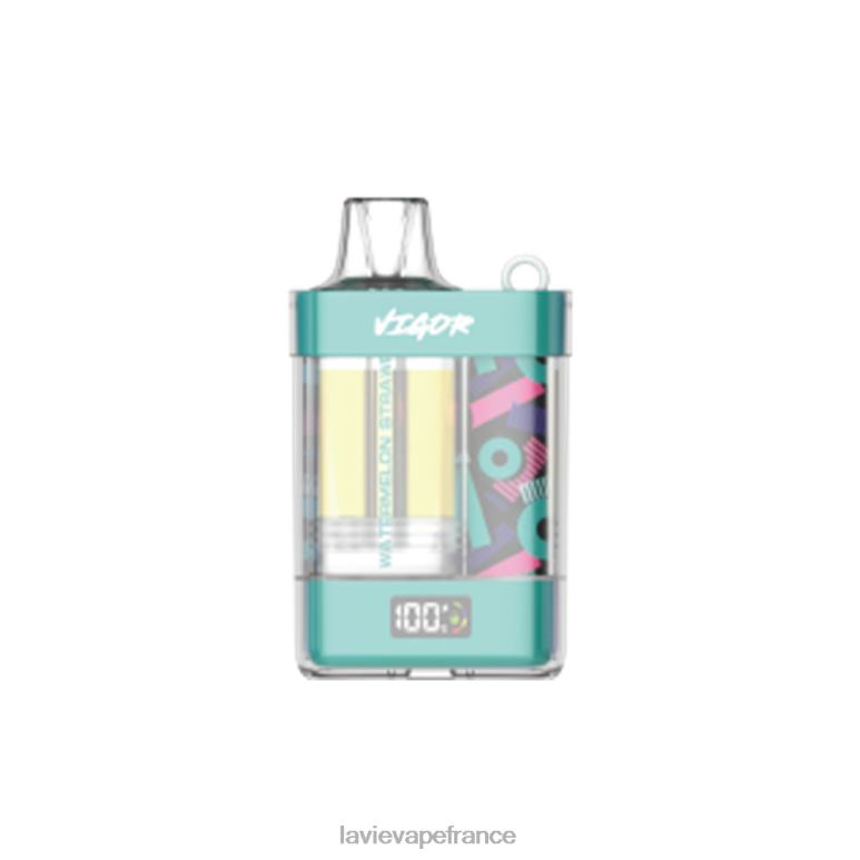 LAVIE VIGOR 15000 bouffées fraise pastèque R6JZB12 - Lavie Vape Review